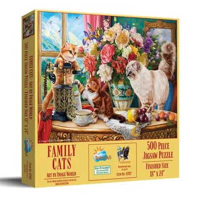 Sunsout Family Cats 500 Piece Jigsaw Puzzle For Adults In Multi
