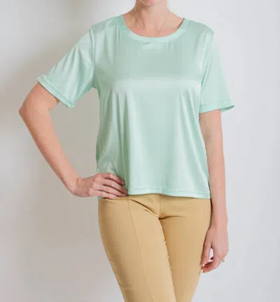 Insight Stretch Knit Blouse In Mint In Green