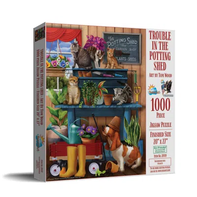 Sunsout Trouble In The Potting Shed 1000 Piece Jigsaw Puzzle For Adults In Multi