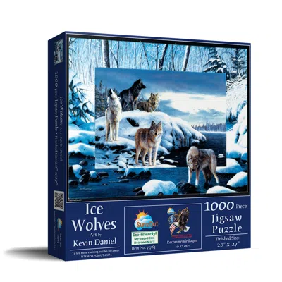 Sunsout Ice Wolves 1000 Piece Jigsaw Puzzle For Adults In Blue