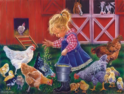 Sunsout Little Farm Girl 500 Piece Jigsaw Puzzle For Adults In Multi