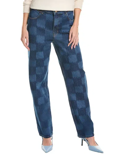 Marimekko Indigo Jakal Barrel Jean In Blue