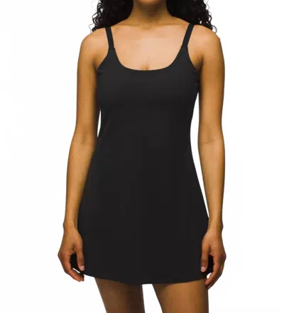 Prana Luxara Mini Dress With Hidden Shorts In Black In Black