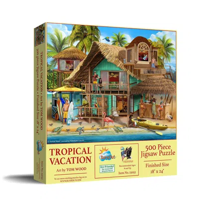 Sunsout Tropical Vacation 500 Piece Jigsaw Puzzle For Adults In Multi