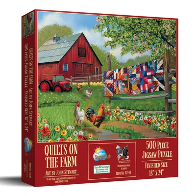 Sunsout Quilts On The Farm 500 Piece Jigsaw Puzzle For Adults In Multi