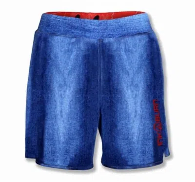 Inknburn Men's American Gothic Running Shorts In Blue In Blue