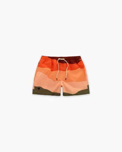 Oas Men's Swim Short In Fire Wave In Multi