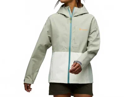 Cotopaxi Cielo Rain Jacket In Brush And Dew In Gray