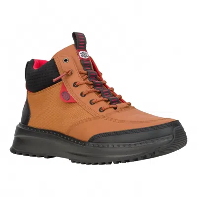 Hey Dude Men's Tahoe Explore Sneaker Boots In Tan/burgundy In Brown