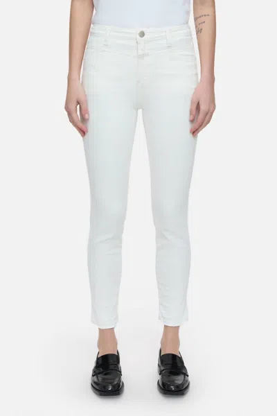 Closed Women's Skinny Pusher Jeans In Ivory In Multi