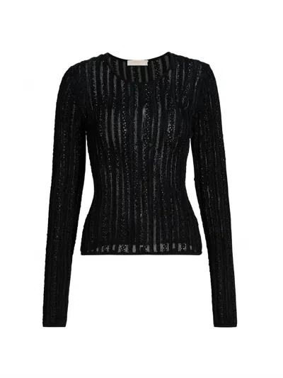 Ulla Johnson Women's Ardith Knit Top In Noir In Black