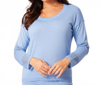 Angel Apparel Scoop Top In Sky Blue In Blue