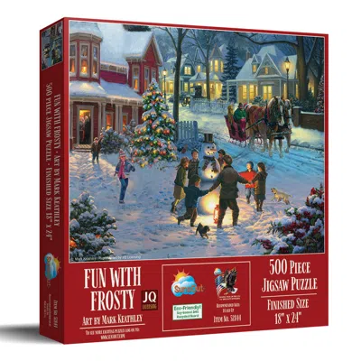 Sunsout Fun With Frosty 500 Piece Jigsaw Puzzle For Adults Christmas In Multi