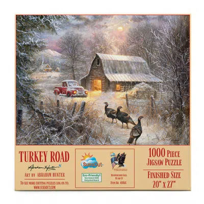 Sunsout Turkey Road 1000 Piece Jigsaw Puzzle For Adults Thanksgiving In Multi