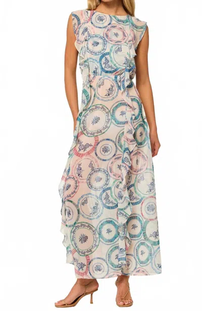 Misa Virginia Dress In Plates In Multi