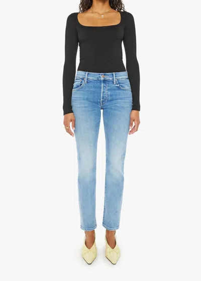 Mother The Mid Rise Hiker Hover Jeans In Full Moon In Multi