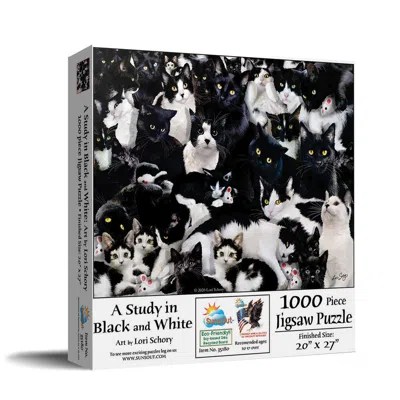 Sunsout Study In Black And White 1000 Piece Jigsaw Puzzle For Adults In Multi