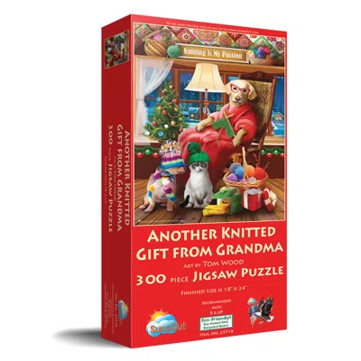 Sunsout Another Knitted Gift From Grandma 300 Piece Jigsaw Puzzle For Adults Christmas In Multi
