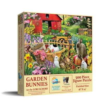 Sunsout Garden Bunnies 500 Piece Jigsaw Puzzle For Adults Easter In Multi