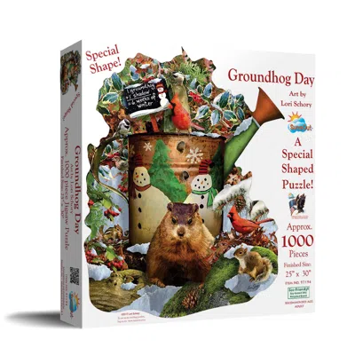 Sunsout Groundhog Day 1000 Piece Jigsaw Puzzle For Adults Special Shape Groundhog Day In Multi