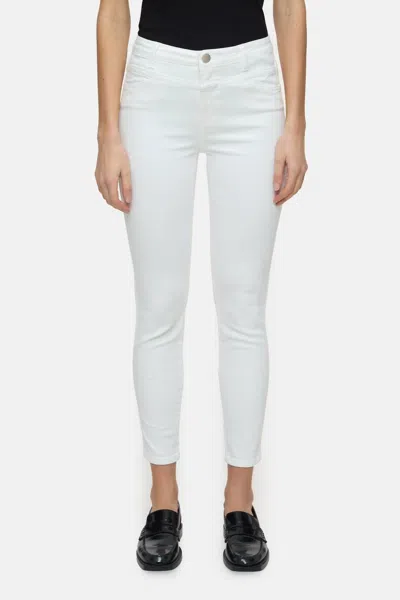 Closed Women's Skinny Pusher Jeans In Ivory In White