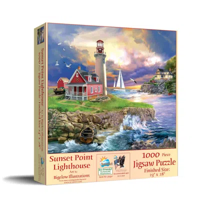 Sunsout Sunset Point Lighthouse 1000 Piece Jigsaw Puzzle For Adults In Multi
