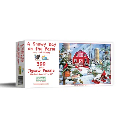 Sunsout A Snowy Day On The Farm 300 Piece Jigsaw Puzzle For Adults Christmas In Multi