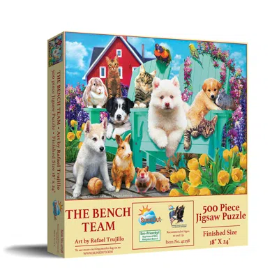 Sunsout The Bench Team 500 Piece Jigsaw Puzzle For Adults In Multi
