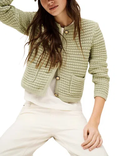 Ba&sh Gaspard Cardigan In Green