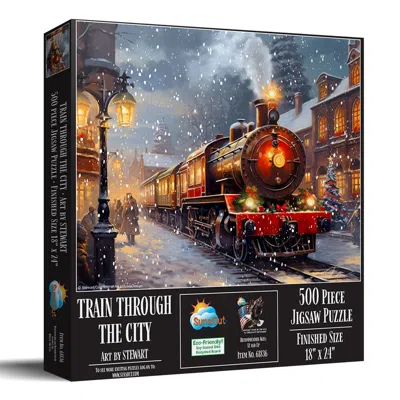 Sunsout Train Through The City 500 Piece Jigsaw Puzzle For Adults In Multi