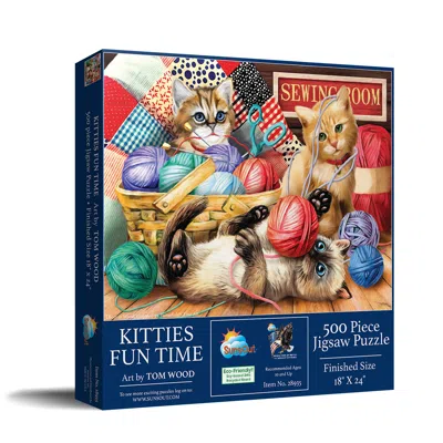 Sunsout Kitties Fun Time 500 Piece Jigsaw Puzzle For Adults In Multi