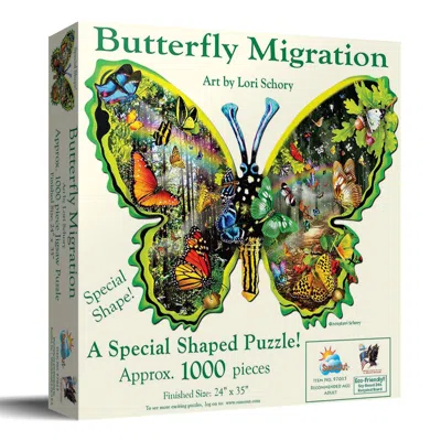 Sunsout Butterfly Migration 1000 Piece Jigsaw Puzzle For Adults Special Shape In Multi
