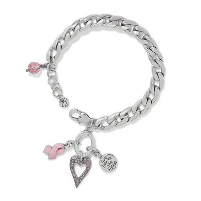 Brighton Women's Power Of Pink '25 Bracelet In Silver & Pink In Multi
