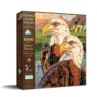 Sunsout Stained Glass Eagles 1000 Piece Jigsaw Puzzle For Adults In Multi