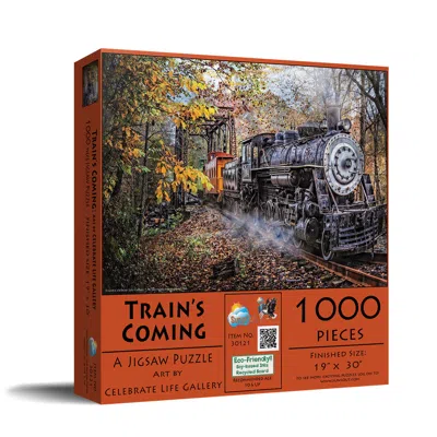 Sunsout Train's Coming 1000 Piece Jigsaw Puzzle For Adults In Multi