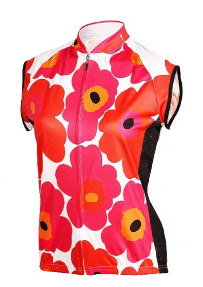 It's In My Heart Women's Sleeveless Cycling Jersey In Flower Power In Multi