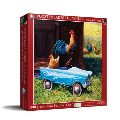 Sunsout Rooster Takes The Wheel 500 Piece Jigsaw Puzzle For Adults In Multi