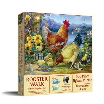 Sunsout Rooster Walk 500 Piece Jigsaw Puzzle For Adults In Multi