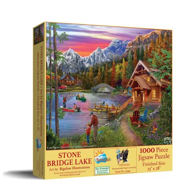 Sunsout Stone Bridge Lake 1000 Piece Jigsaw Puzzle For Adults In Multi