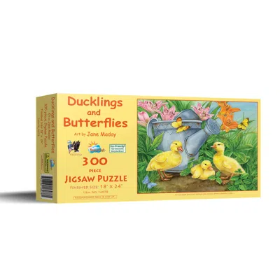 Sunsout Ducklings And Butterflies 300 Piece Jigsaw Puzzle For Adults In Yellow