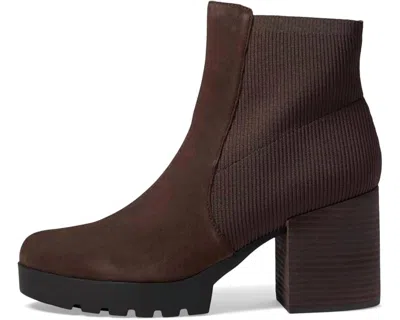 Eileen Fisher Women's Farrah Heel Boots In Chocolate Nubuck In Brown