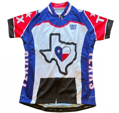 It's In My Heart Women's Cycling Jersey In Texas In Blue