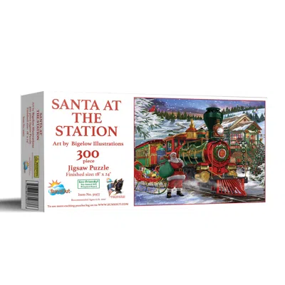 Sunsout Santa At The Station 300 Piece Jigsaw Puzzle For Adults In Multi