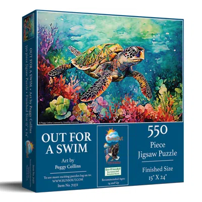 Sunsout Out For A Swim 550 Piece Jigsaw Puzzle For Adults In Multi