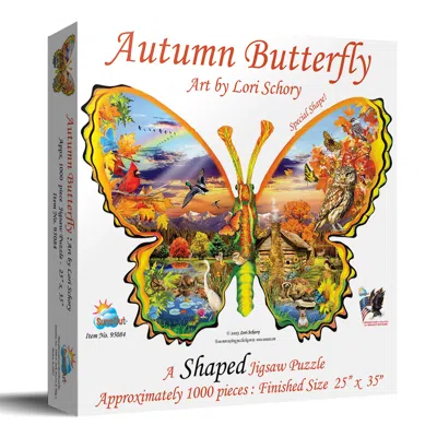 Sunsout Autumn Butterfly 1000 Piece Jigsaw Puzzle For Adults Special Shape In Multi