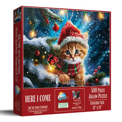 Sunsout Here I Come 500 Piece Jigsaw Puzzle For Adults Christmas In Multi