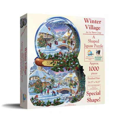 Sunsout Winter Village 1000 Piece Jigsaw Puzzle For Adults Special Shape Christmas In Multi