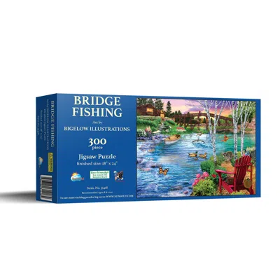 Sunsout Bridge Fishing 300 Piece Jigsaw Puzzle For Adults In Multi