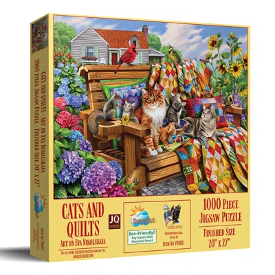 Sunsout Cats And Quilts 1000 Piece Jigsaw Puzzle For Adults In Multi