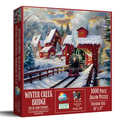 Sunsout Winter Creek Bridge 1000 Piece Jigsaw Puzzle For Adults Christmas In Multi